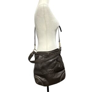 LOUIS QUATORZE Two Way Leather Crossbody / Shoulder Bag